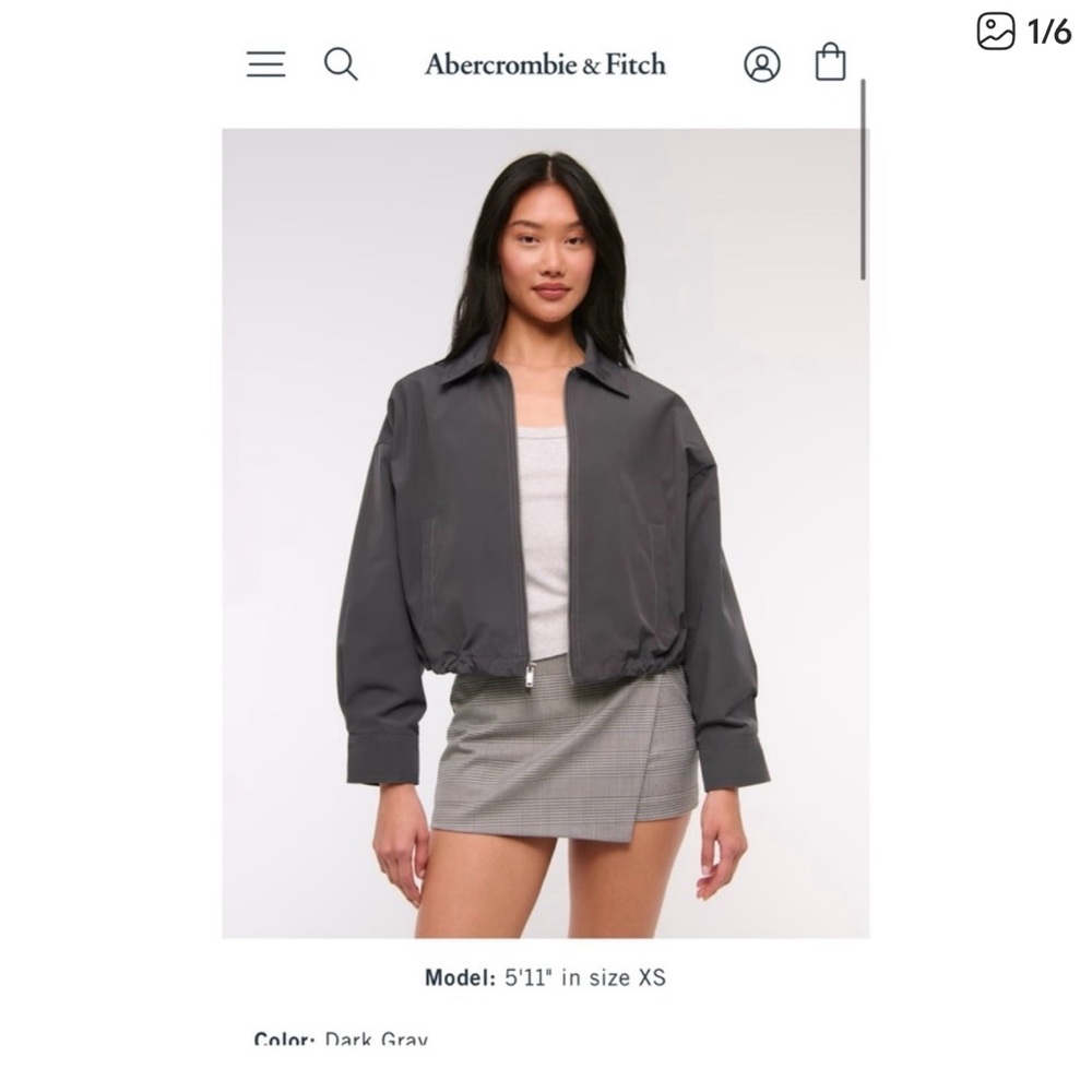 Abercrombie & Fitch Women’s Cinched Double Zip Jacket